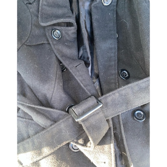 Women’s Ambiance Apparel Jacket Coat with pockets, buttons & tie Size Medium - Picture 3 of 5